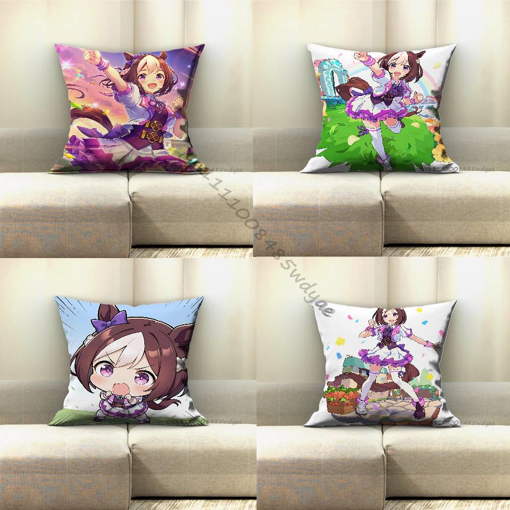 Home Textiles Week - U-Umamusume スペシャルウィーク枕 ソファシートチェア用 装飾/モダンな家の装飾プリントスロークッション