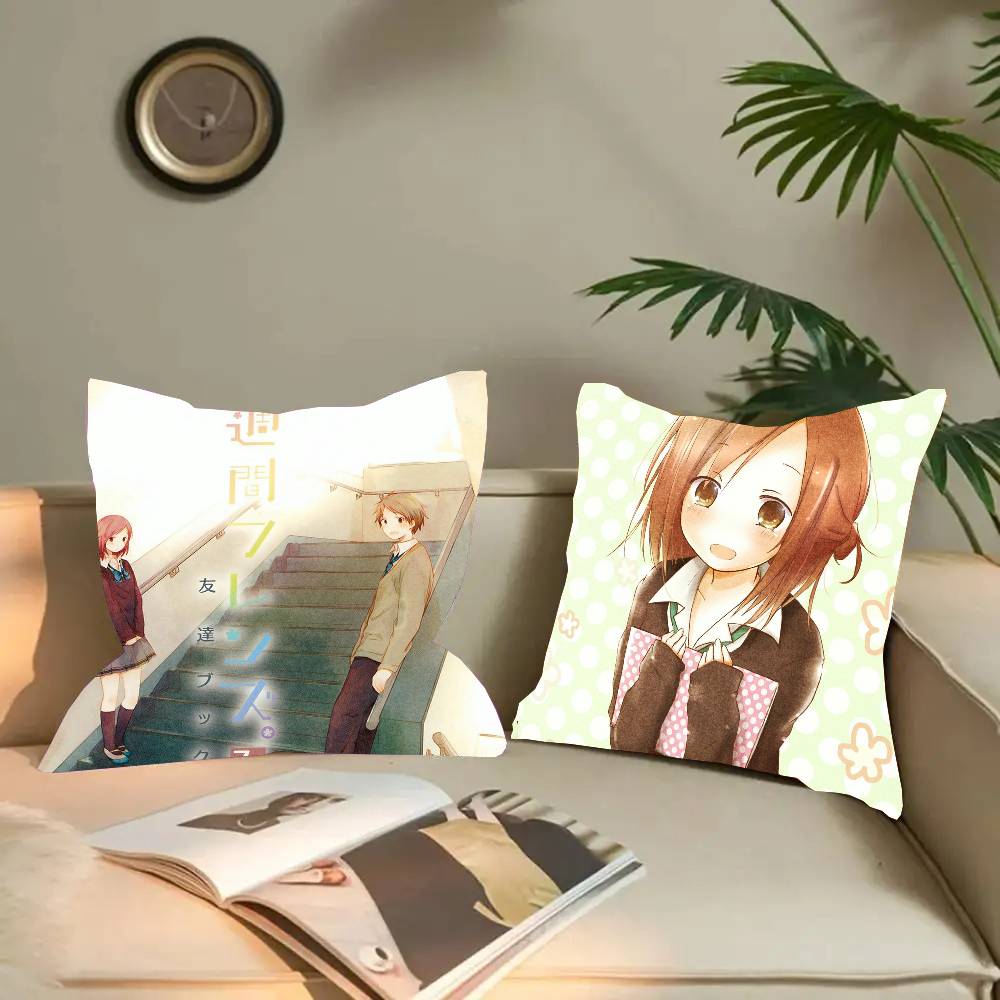 Home Textiles Week - ワンウィークフレンズ アニメ枕カバー ファッションスクエア枕カバー 寝室 ソファ ルーム
