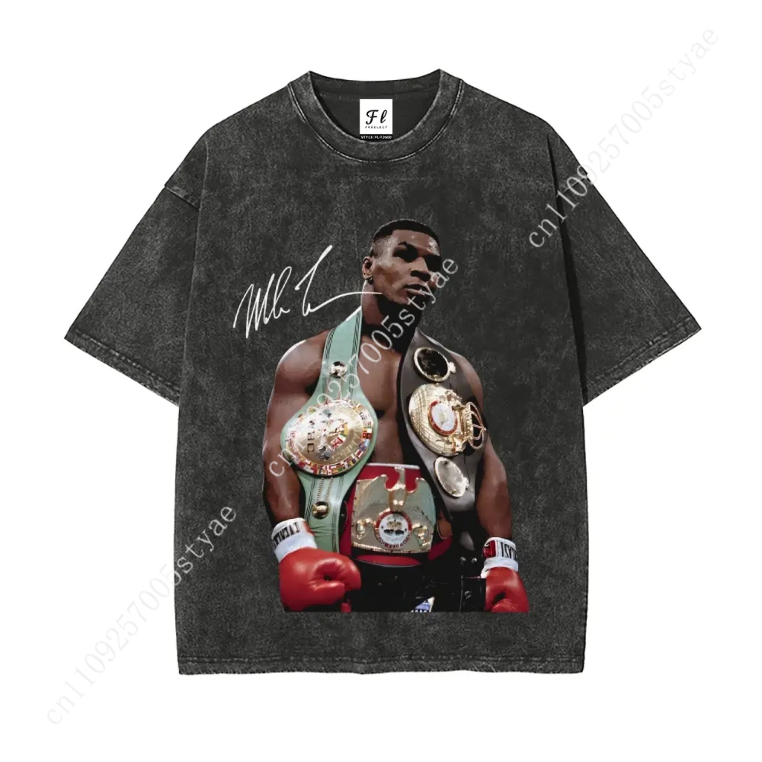 Quilt Cotton Summer - マイク・タイソン Tシャツ、90年代ヴィンテージボクシングスポーツレジェンドオーバーサイズユニセックスウォッシュドTシャツ、女性と男性のためのユニセックスフィットバティックコットンO