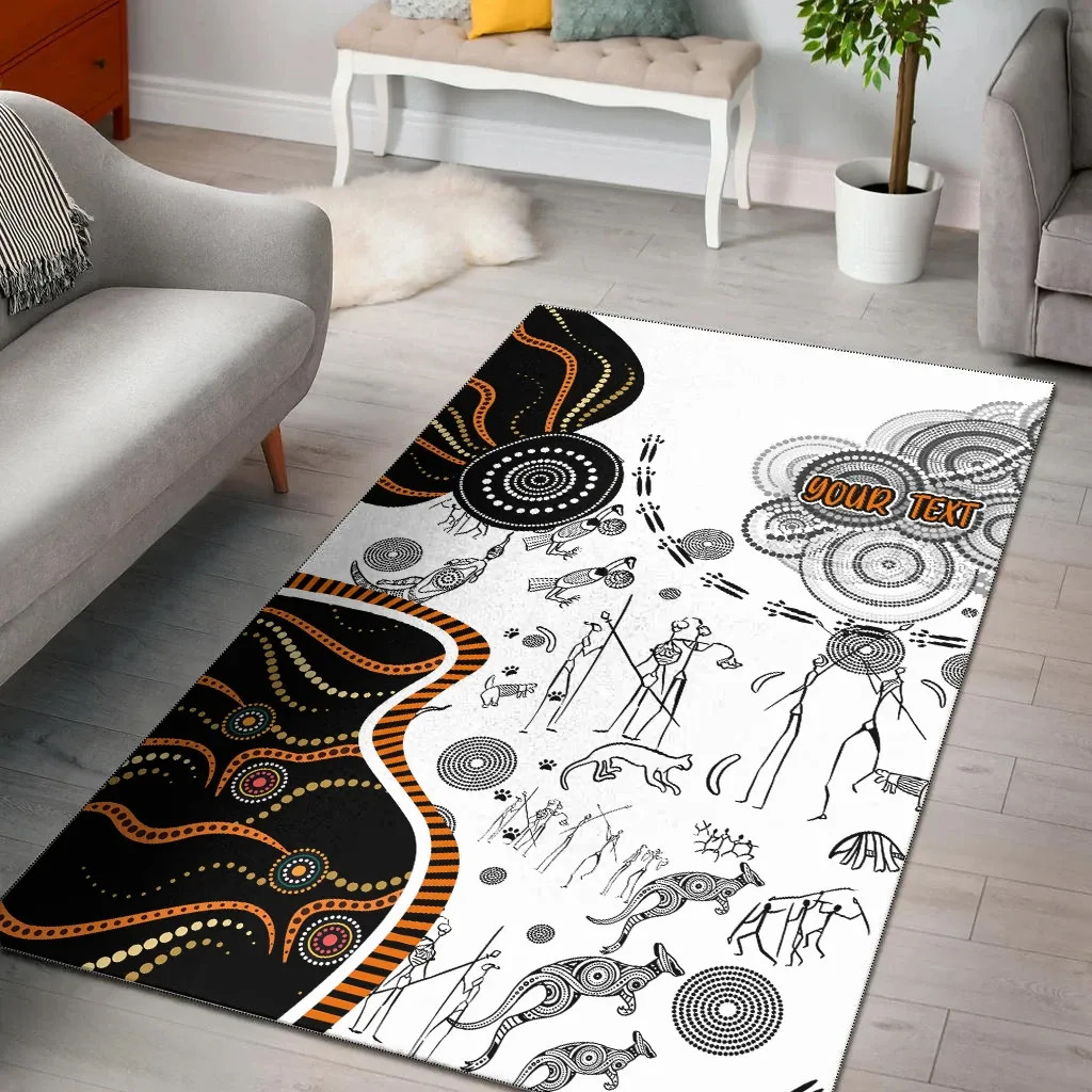 Home Textiles Week - Naidoc Week エリアラグ アボリジニストーリー 3D プリント