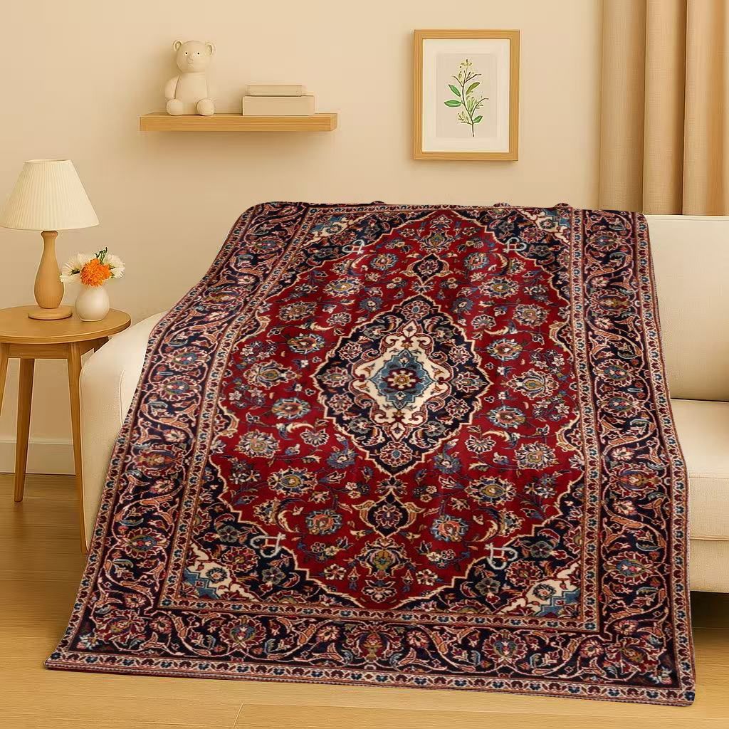 3D 高級ペルシャトルコ風ボヘミアンフランネルブランケット、 - Home Textiles Turkey のレビューと価格