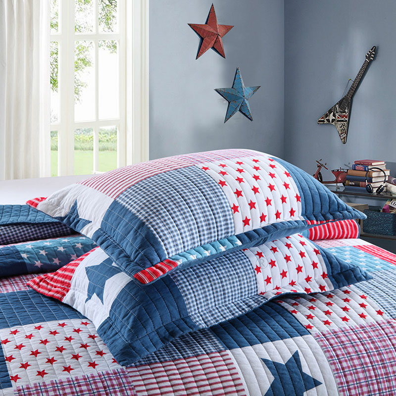 プリントキルトセット 3PC フルサイズ 200*230 セ - Quilt Cotton Summer のレビューと価格