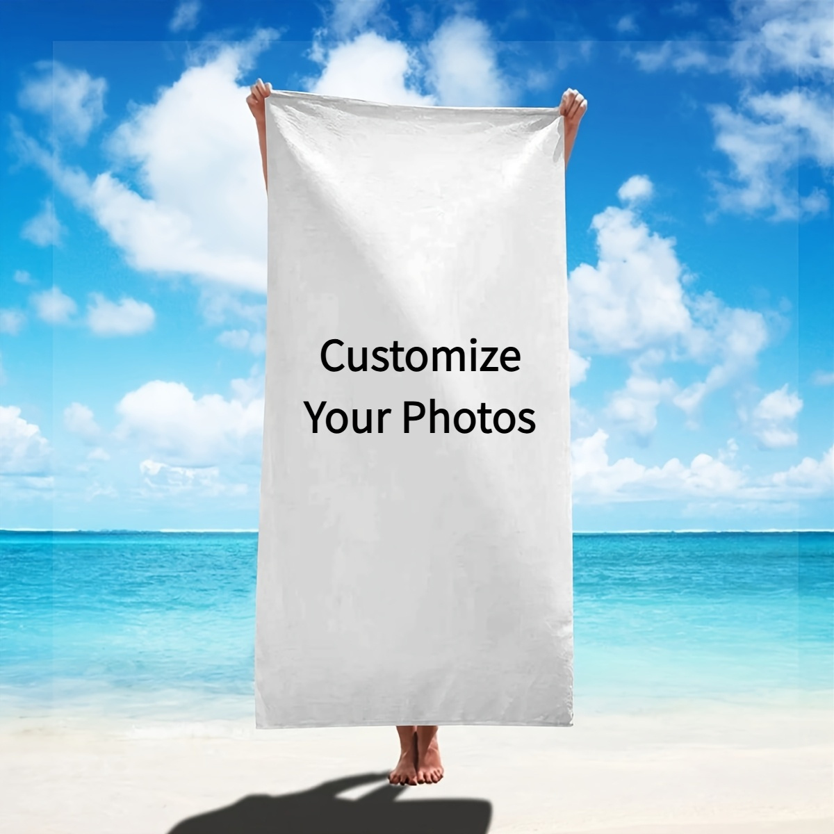 カスタムパーソナライズされた写真ビーチタオル夏海 Cueto - Home Textiles Company のレビューと価格