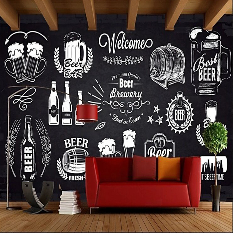 シンプルな手描きのビール、パーソナライズされたバーとコーヒー - Home Textiles Images のレビューと価格