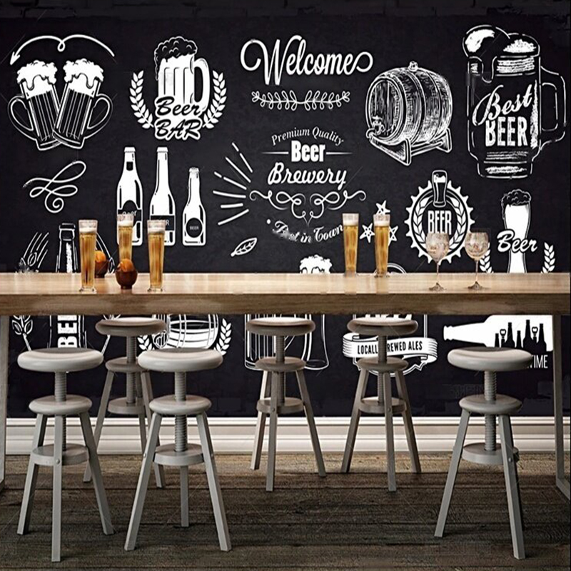 シンプルな手描きのビール、パーソナライズされたバーとコーヒー - Home Textiles Images のレビューと価格