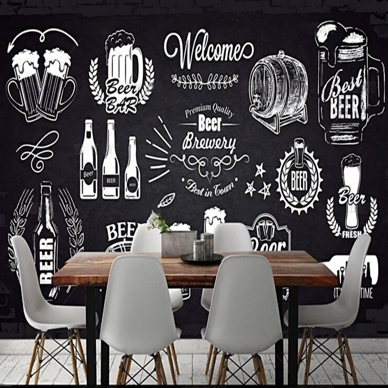 シンプルな手描きのビール、パーソナライズされたバーとコーヒー - Home Textiles Images のレビューと価格