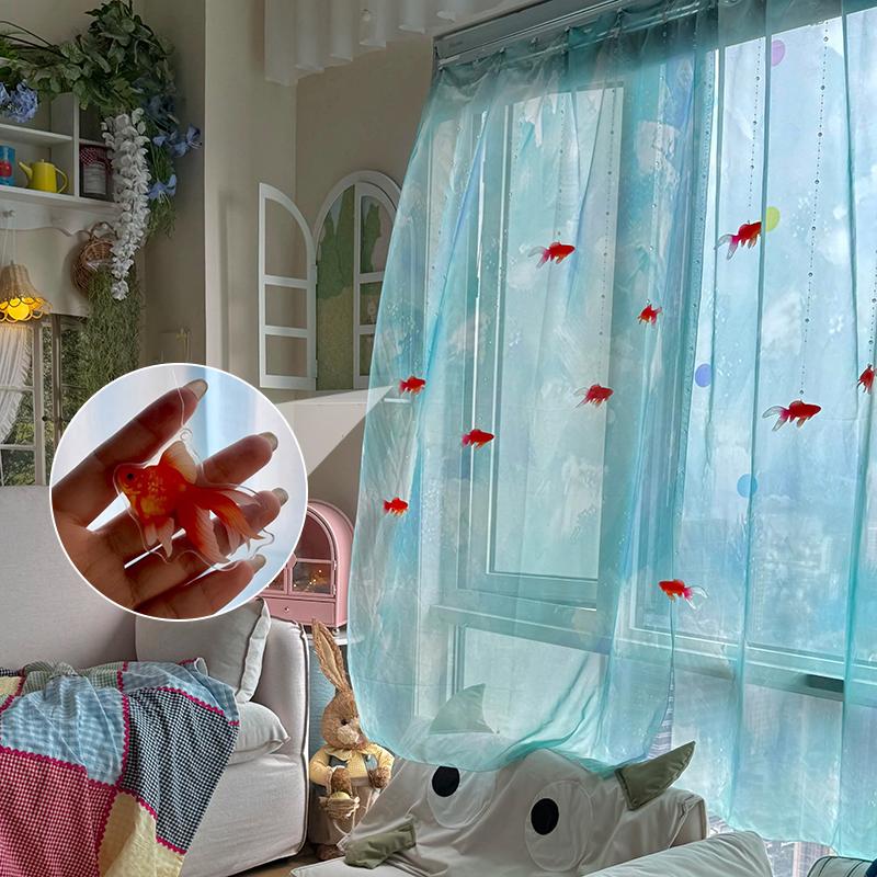 ライトブルーの無地のシアーボイル窓カーテン、透明で光を遮断す - Curtain Sheer Voile のレビューと価格