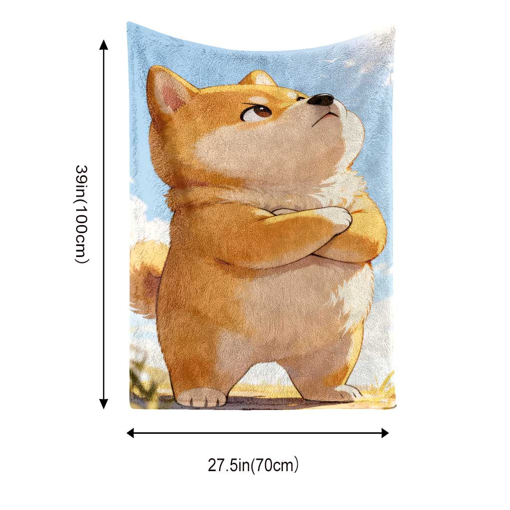 立っている犬の漫画のイメージ あらゆる季節に適したフランネル - Home Textiles Images のレビューと価格