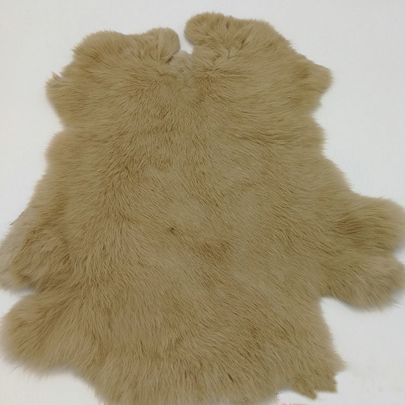 本物の色とりどりのウサギの毛皮,完全に色とりどりの,ふわふわ - Home Textiles Sale のレビューと価格