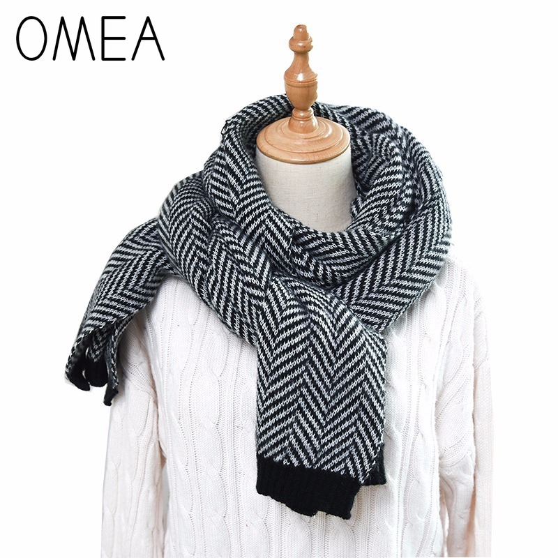 Omea 2019カシミヤスカーフ冬アクセサリーヘリンボーン - Wool Blanket Herringbone のレビューと価格