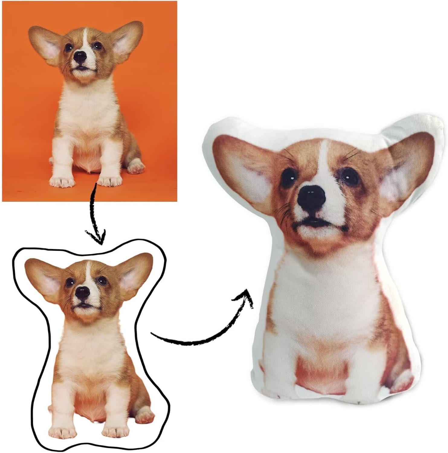 カスタム写真入りペット用ホームピロー、画像入り快適で柔らかい - Home Textiles Images のレビューと価格