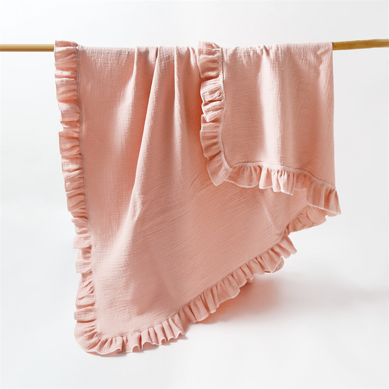 イン新しい赤ちゃん無地レースガーゼブランケット子供用カバーブ - Quilt Cotton Summer のレビューと価格