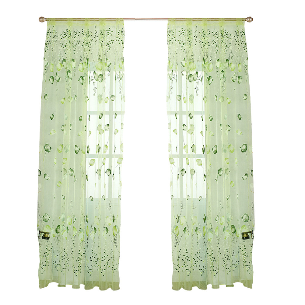 100×200cm ボイルカーテン ドアウェイ シアー デリ - Curtain Sheer Voile のレビューと価格